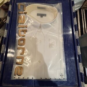 Claiborne Classic Off White Dress Shirt. 17 with 32/33 sleeves